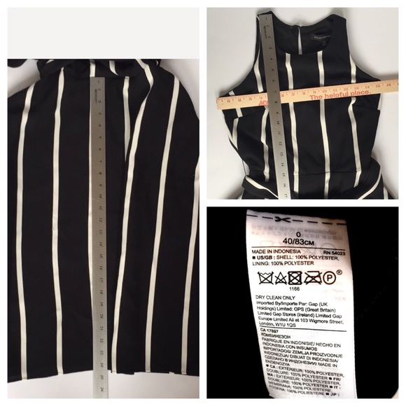 🆕Navy & White Asymmetrical Hem Midi Dress - Picture 6 of 9